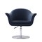 Manhattan Comfort Voyager Swivel Adjustable Accent Chair in Smokey Blue and Brushed Metal AC051-SM - alternate 5